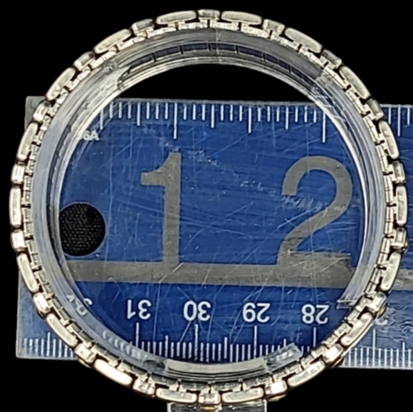 MILOR-ITLAY STRETCH FLEX BRACELET "STAINLESS STEEL"& 18Kt GOLD CENTER PO… - Picture 4 of 10